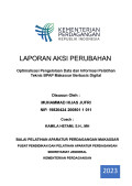 LAPORAN AKSI PERUBAHAN OPTIMALISASI PENGELOLAAN DATA DAN INFORMASI PELATIHAN
TEKNIS BPAP MAKASSAR BERBASIS DIGITAL